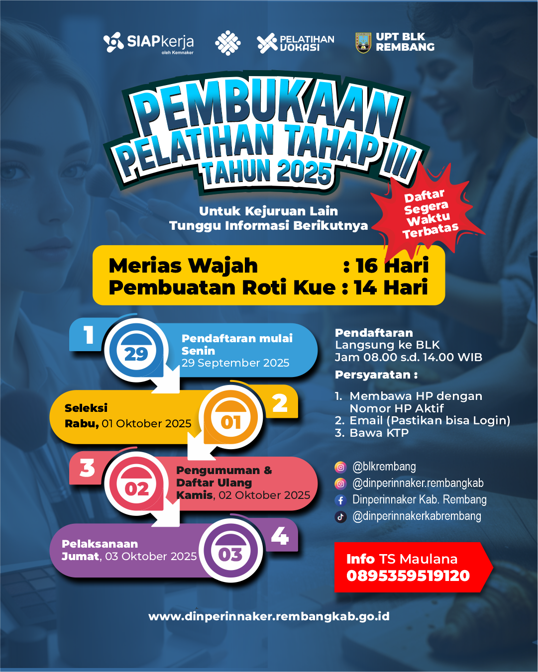 INFO PENDAFTARAN PELATIHAN
