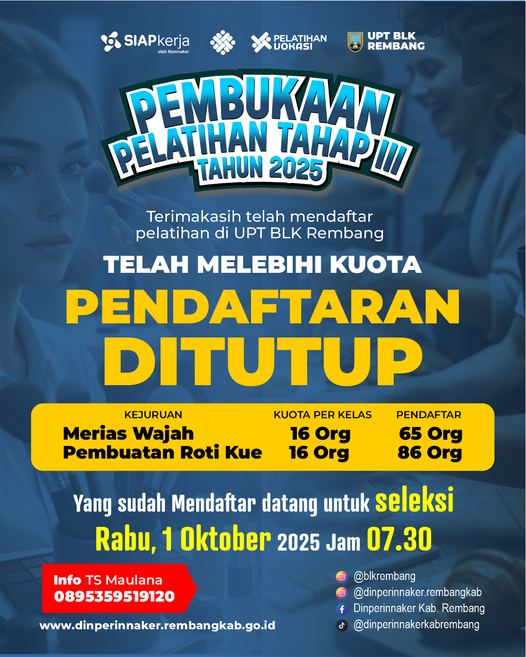 Pendaftaran Ditutup