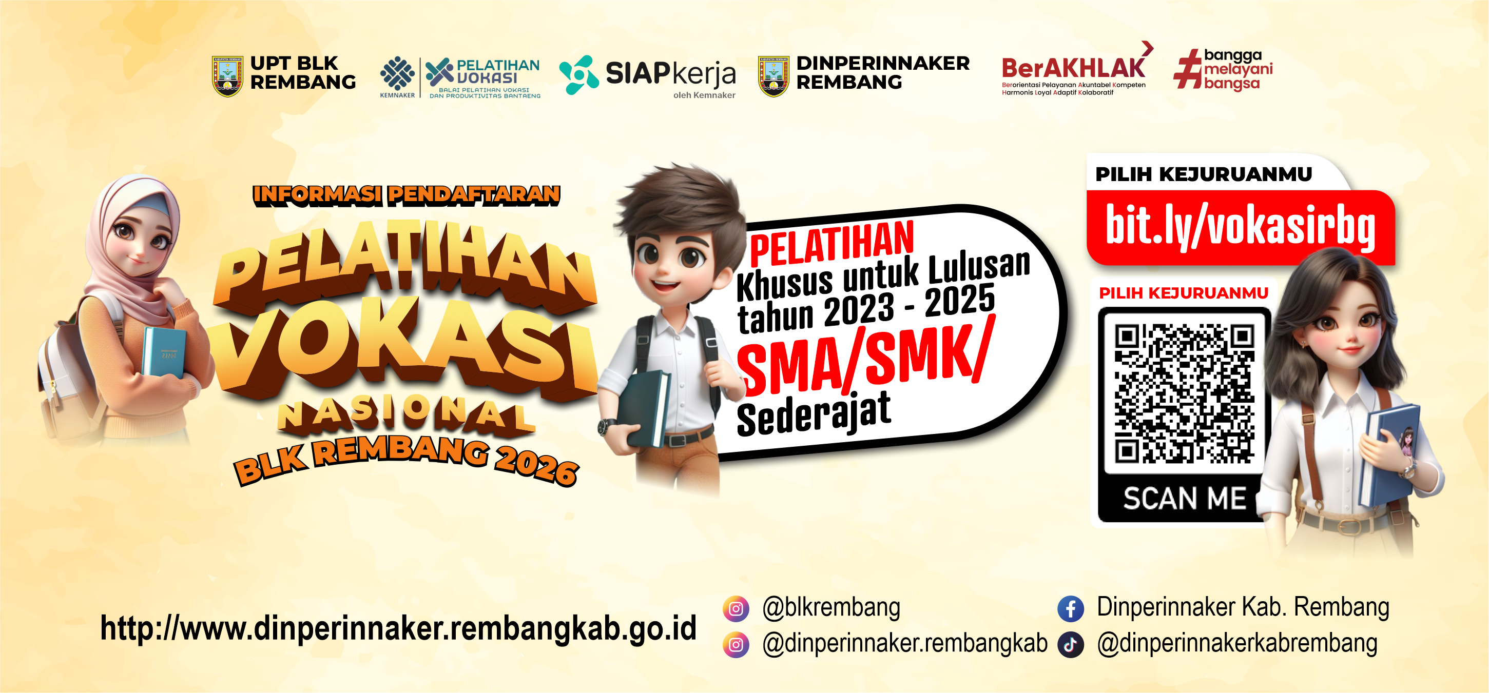 INFORMASI PENDAFTARAN PELATIHAN VOKASI NASIONAL