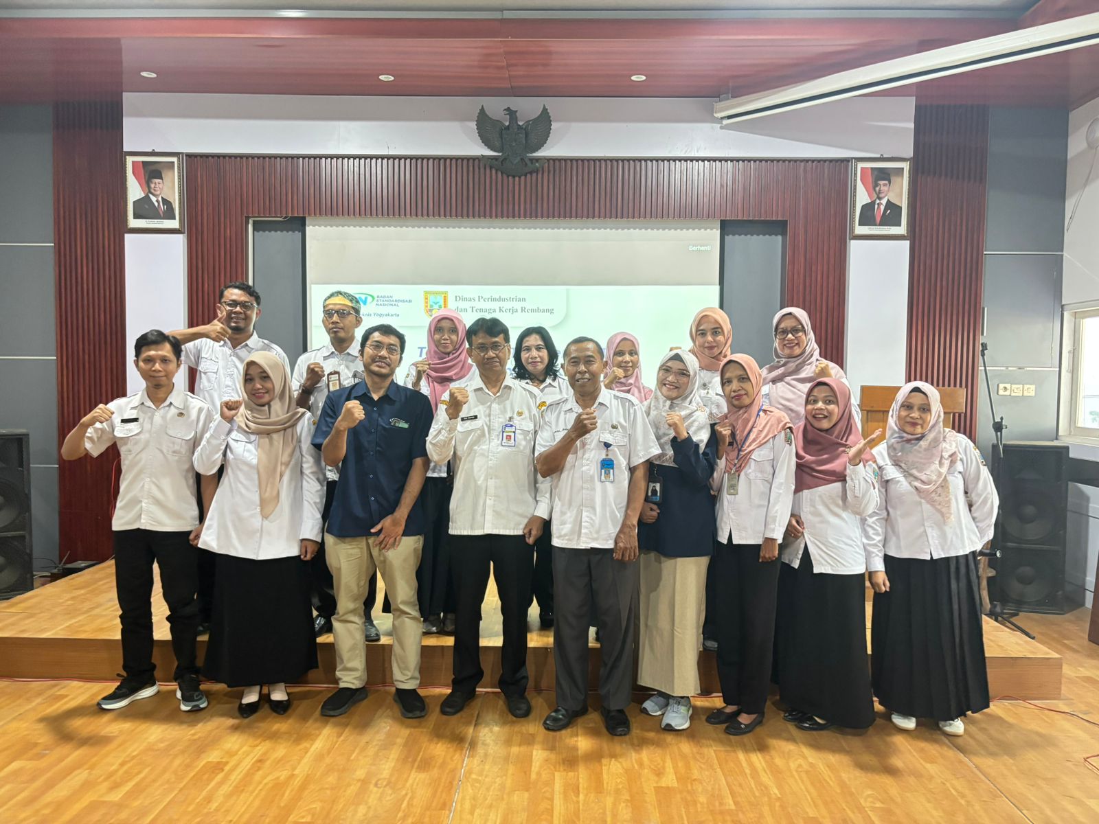 DINPERINNAKER berkolaborasi dengan BSN Yogjakarta berikan Sosialisasi Penerapan SNI bagi Pelaku Usaha Industri di Kabupaten Rembang